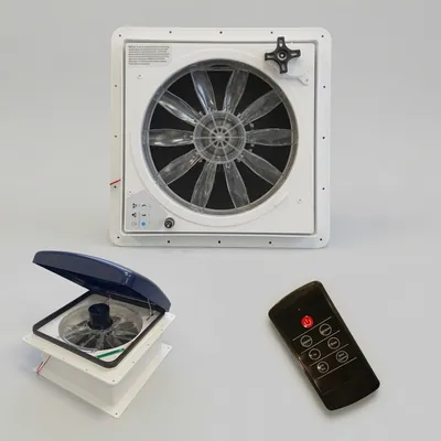AIREADOR 35 X 35 Extr/Ventil12V c/control y sensor lluvia