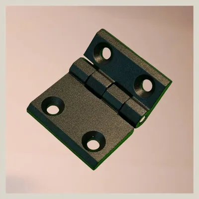 Bisagra Negra plana fundición aluminio