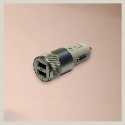 Cargador USB 2 PUERTOS (3,1A y 1A) p/toma encendedor