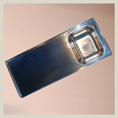 Mesada acero 40×80 c/respaldo