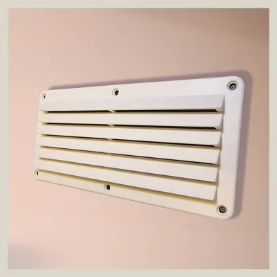 Rejilla fija ABS 26×12,5 blanca