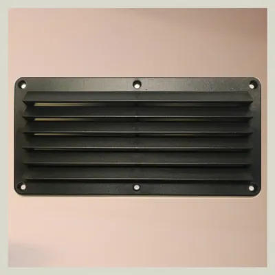 Rejilla fija ABS 26×12,5 negra