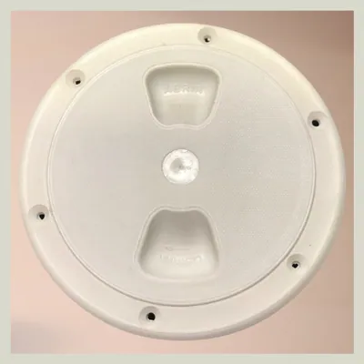 Tapa inspeccion plástica 4″ blanca